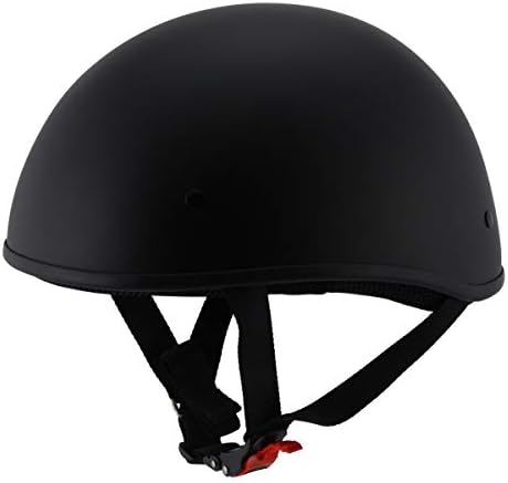 Milwaukee Performance Helmets MPH9710DOT Dot Approved Bare Bones Matte Black Half Motorcycle Helmet