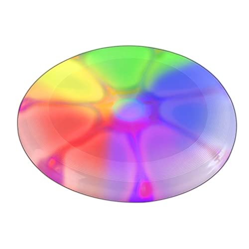 The Glowhouse LED-Blink-Frisbee leuchtende Flugscheibe lustiges Wurfspielzeug für den Außenbereich
