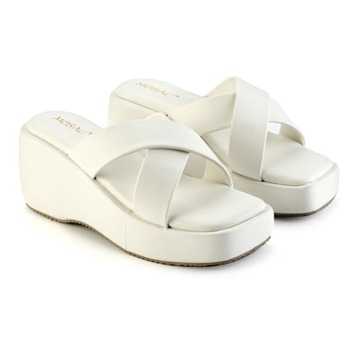 MOSAC Fashion Sandal Casual Platform Wedges Heels SandalsWith Comfortable Sole For Womens & Girls