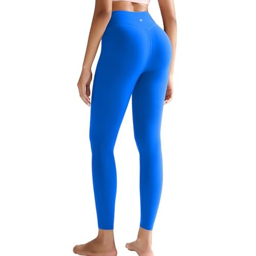 RUNNING GIRL High Waisted Leggings for Women,Tummy Control Workout Yoga Pants Compression Pants Buttery Soft Cerulean Blue X-Large