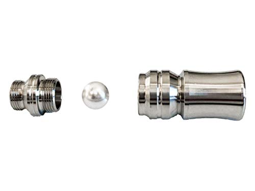 Orient Supply Premium Shisha Edelstahl 55 cm - Wasserpfeife mit Kaminkopf 4 Anschlüsse 18/8 Schliff inkl. 4 Adapter… – Bild 6