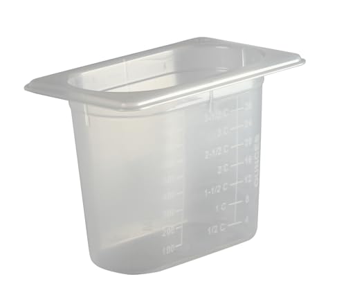 Bac 1/9 San Jamar MP19 contenant plastique de 384 mm de profondeur lot de 12