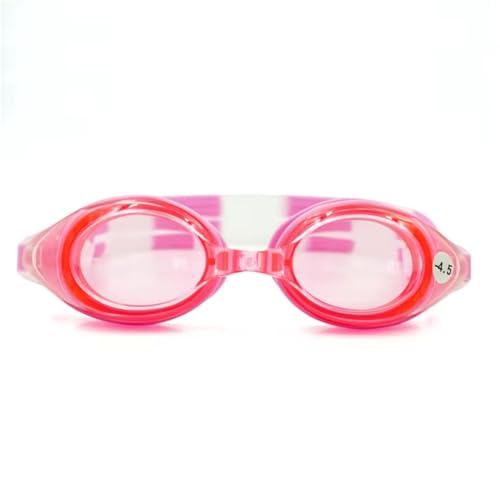 Krafty Eye Patches Farsighted +1.0 to +8.0 Optical Swim Goggles, Anti-Fog,UV Protected (Pink, +2.0 Plus)