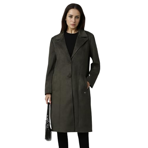Image of Van Heusen Women's Regular Fit Casual A-line Coat, polyester blend
