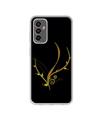 Image of Yellow Pattern Design Printed Silicon Soft TPU Back Case Cover for Samsung Galaxy M13 4G