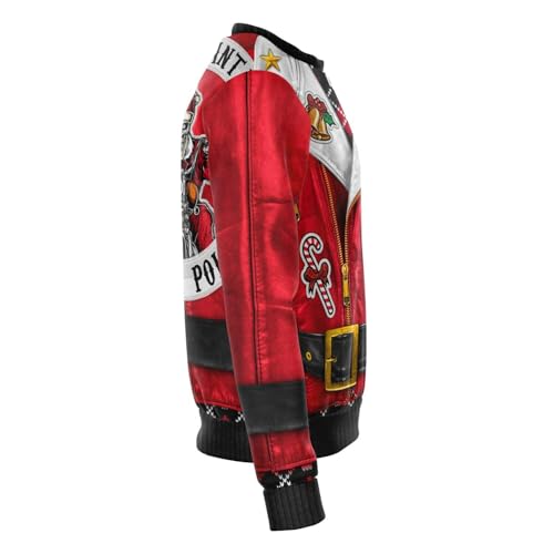 Rock and Roll Santa Biker Jacket Print, alternative view 4