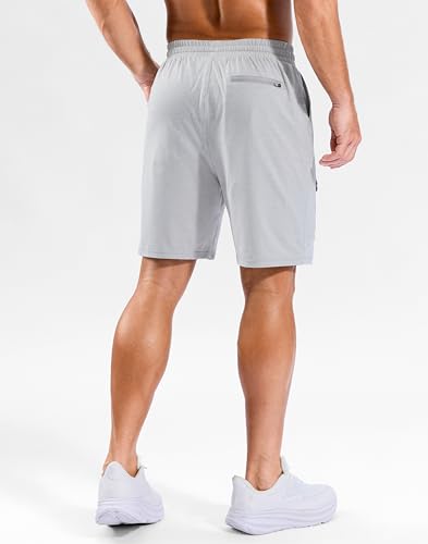  Men's 7" Athletic Sweat Shorts with Zipper Pockets - image 3