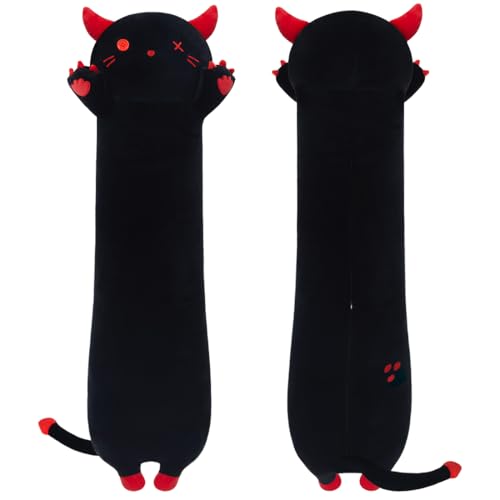 MIAOHAHA Long Plush Demon Toy Stuffed Animal Demon Plush Toy Pillow Hugging Pillow Gift for Kids and Girls(Demon,110cm/43.3in)