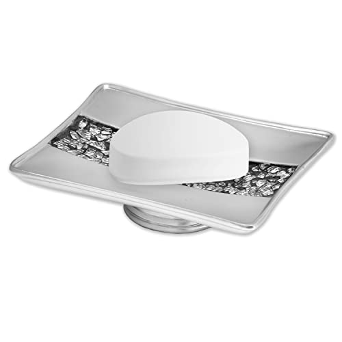 Popular Bath Sinatra Bath Soap Dish Silver Modern Classic Bath Accessories Decorative Beautiful Hollywood Design Bathroom Accessories #TOP4