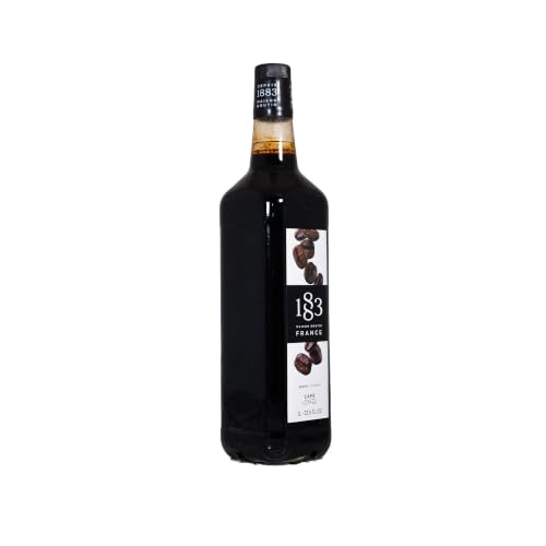 Image of 1883 Coffee Syrup for Drinks, Made in France, 1 Liter Glass Bottle