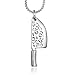 YABEME Collana Punk da Uomo, Tema da Cucina in Acciaio Inossidabile Coltello da Cucina Culinaria da Chef Vintage Fashion Classic Gioielli con Ciondolo, Il Regalo Perfetto per L'amicizia tra Chef