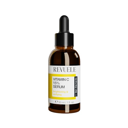 Revuele Vitamina C 15% - Sérum facial altamente concentrado con vitamina C, reduce las manchas de pigmentación e hiperpigmentación, promueve la producción de colágeno y proporciona una piel radiante