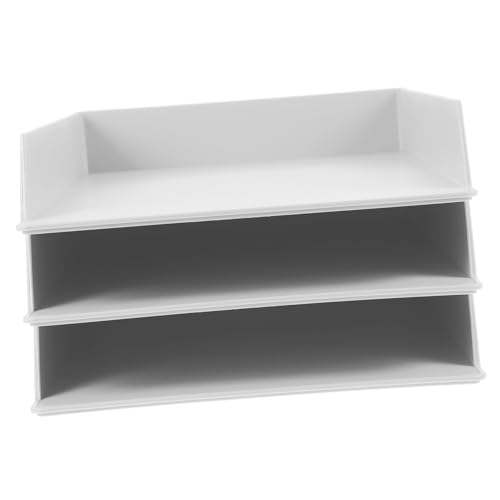 Étagère de classement empilable Mikikit 3 pièces pour un intérieur ordonné du salon au bureau