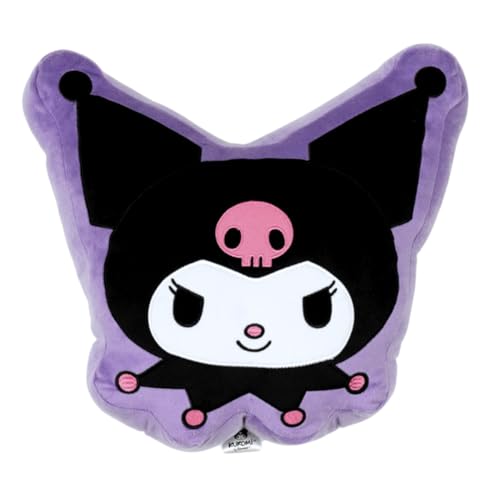 Hello Kitty & Friends Kuromi Bedding Super Soft Plush Decorative Pillow, One Size, (100% Officially Licensed Product) by Franco