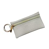[ジゼル] キーケース 小銭入れ 小物入れ 奇跡のリング スマートキーケース キーレスケース キーリング ミニポーチ レディース メンズ (ノーマルリング：エクリュ)