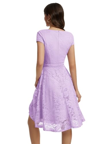 Image of MUADRESS Women's Lace Cocktail Wedding Party Dress | Wedding Guest Ready,Homecoming Event Style,Bridal Shower Outfit,Dinner Date Look,Tea Party Occasion,Birthday wear