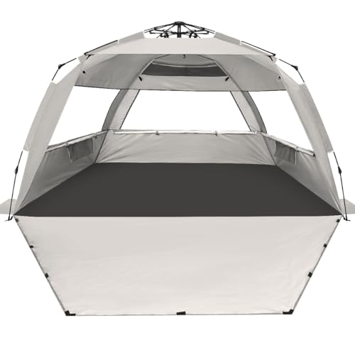WhiteFang Deluxe Pop Up Beach Tent Sun Shade Shelter for 3 - Detailed View