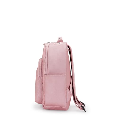 Image of Kipling Women's Seoul Small Tablet Backpack, Durable Pink, Padded Shoulder Straps with Tablet Sleeve