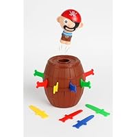 Copper Top Christmas Edition Pirate Barrel Game for Kids | Interactive Surprise Pop-Up Pirate Toy with 24 Colourful Swords | Family Game Night, for Boys & Girls Ages 3+