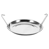 GALPADA Kaminschale Aschebehälter Aus Stahl Mit Griffen Ascheschale Für Koreanisches BBQ Und Camping Feuerfeste Kohlenstofflöschung Profi Zubehör Für Gewerbliche Grillrestaurants