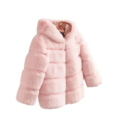 Toddler and Girl's Furry Coats Long Sleeve Faux Fur Jacket Quilted Solid Winter Fall Hoodies 2025 Cute Fluffy Jackets3