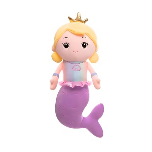 Image of Mermaid Soft Toys for Kids - Stuffed Animal Plush Toy for Boys & Girls | Mermaid Doll Plushie Toy - Doll 35 Cm Purple