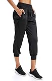  FITTOO Pantacourt de Sport Femme Legging Court Short de Sport Pantalon Yoga Eté Cordon Serrage Poches Latérales Élastque Pour Fitness Jogging Course Gym Pantalon 3/5