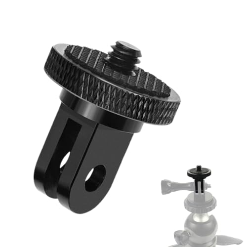 WeddHuis Adaptador 1/4 Pulgadas 360° Giratorio Accesorio para Cámara Compatible con Gopro, Insta 360 x2 x3 y Otras Cámaras de Acción (Montura de Trípode con Rosca)