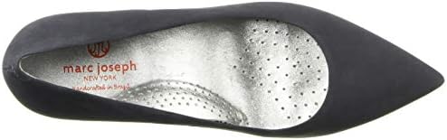 Marc Joseph New York Women's Leather Made in Brazil 2.25 Inch Heel Point Pump, Taupe Nubuck, 5.5 M US | Image 4