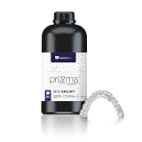 Resina Impressora 3D Prizma Bio Splint, Transparente, para Impressora 3D DLP/LCD/SLA, Biocompatível, para Placas Miorrelaxantes e Splints Odontológicos