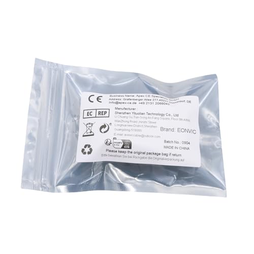 Eonvic Industrial M8 4 Pin A-Code Male to Female Connector Molded Shielded Aviation Sensor Cable Waterproof IP67 Cat 5e High Flex Cable 1M - Image 4