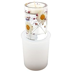 Kaarshouder hars mal siliconen – Ronde kaars hars mallen | Cilinder siliconen mal DIY Epoxyhars Craft, gebruikt voor het maken van kunst, asbakken, onderzetters, kaarsen Generic