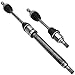 BRTEC 2PCS Front CV Axle Shaft Assembly Compatible with Ford Focus 2012-2018 S SE SEL Titanium L4 2.0L, Automatic Dual Clutch Transmission - Driver and Passenger Side, 66-2334, 66-2305