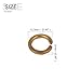 METALLIXITY Split Lock Washer (M8) 8Pcs, Copper Spring Lock Washer Elastic Gasket - for Household Applications