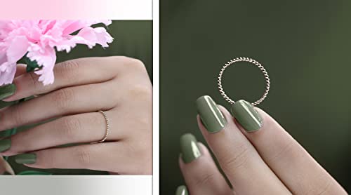 Dazzlingrock Collection 1.4mm Beaded Style Minimalist Ball Chain Design Wedding Band for Women in 10K Solid Gold2