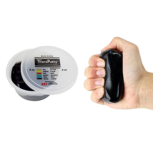 Cando TheraPutty Therapeutic Modelling Clay - 2 oz Black