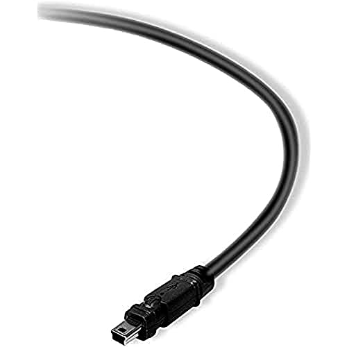 Belkin 's Cable6 Ft4 Pin USB Type A to Mini-USB Type B, Black (F3U155BT1.8M)