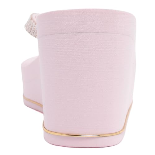 Image of Juicy Couture Women's Wedge Platform Flip Flops, Fashion Beach Sandals with Soft Footbed and Thong Style
