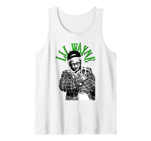 Lil Wayne Green Photo Tank Top