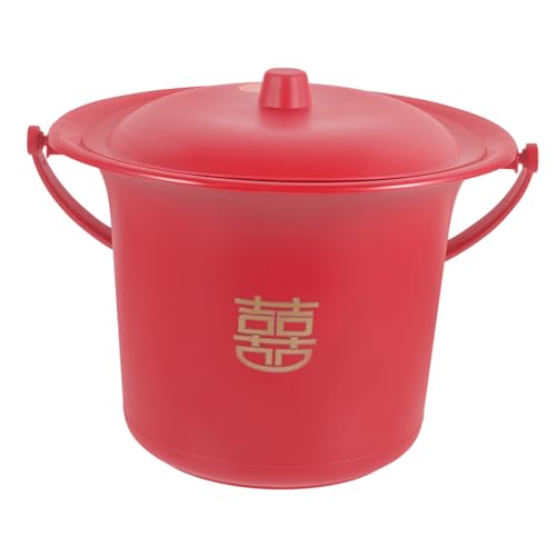 HAPINARY Spittoon Bucket Bed Toilet Jug Travelling Toilet Wash Jug Personal Adults Urinal Male Urinal Portable Urine Pot Pots Teacups Travel Female Dip Urine Lid Portable Commode Wee Red Pp