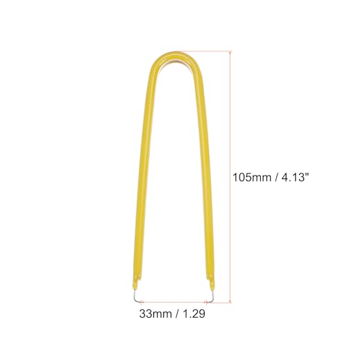 Image of HARFINGTON 3Pcs IC Chip Extractor IC U Shape Puller Stainless Steel with Insulated Vinyl Grip Motherboard Circuit Board Component Puller Chip Extractor for PCB Removal Tool, Yellow