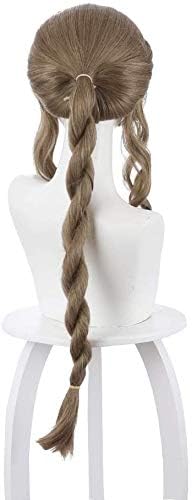 27 Inch Brown Long Curly Cosplay Wig Hair for Women Halloween Party - Image 6