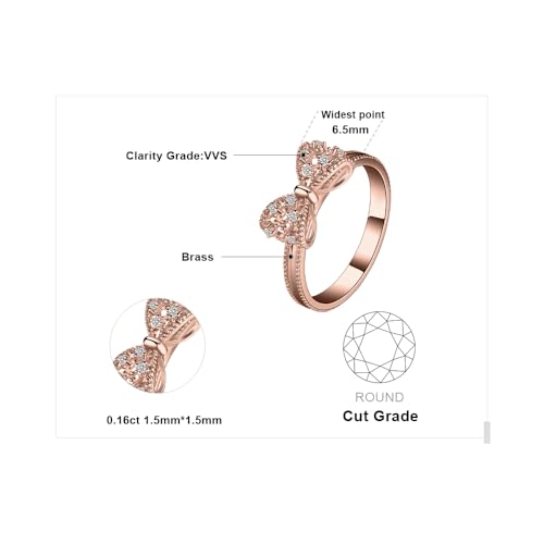 Image of JewelryPalace 14k White Yellow Rose Gold Plated 925 Sterling Silver Rings for Women, Cubic Zirconia Promise Rings for Her, Stackable Wedding Bands Rings for Women Infinity Forever Love Knot Ring