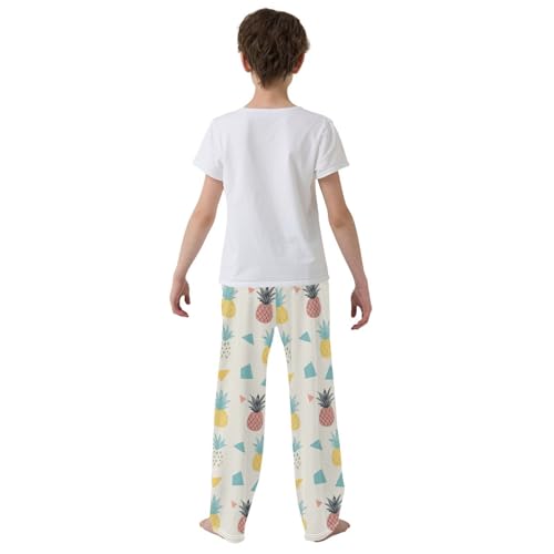 Pajama Bottoms, Pajamas Long Pant Cute Pineapples Lounge Wear Casual Sleep Pants Soft Pjs Sleepwear3