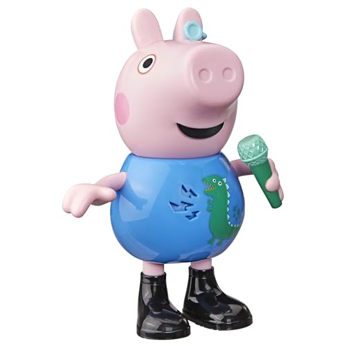 Peppa Pig, George Canta y bromea, Figura de 20 cm, Juguete Musical con más de 50 Sonidos y Canciones, Juguetes preescolares para niñas y niños a Partir de 3 años