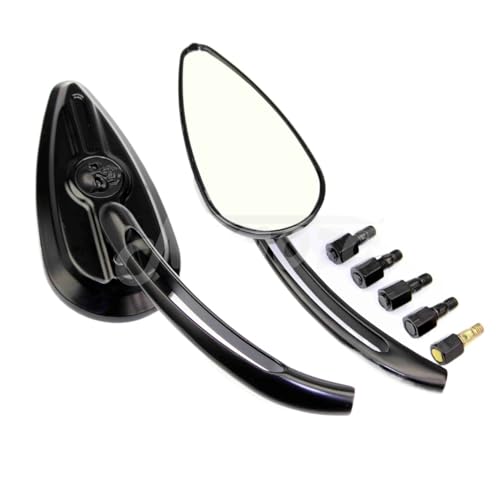 Rétroviseurs latéraux avec vision élargie boulons 8mm 10mm pour dyna softail