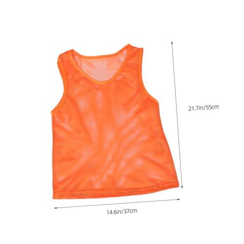 GAROZATION 12pcs Clothing Soccer Football Vest Soccer Practice Vests Polyester - Image 3