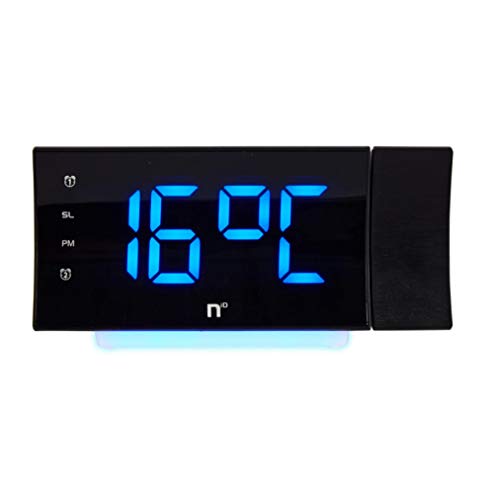 Wecker USB Timer Temperatur Led-Anzeige Digitalradio Nachtlicht Nachttisch Desktop Rotierend