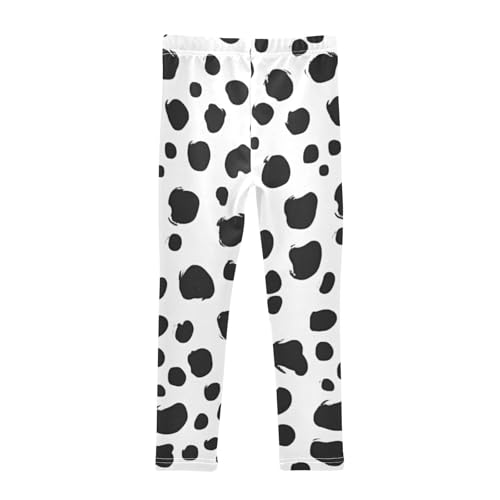 Dalmatians Dog Spots Pattern Printed Girls Leggings Casual Skinny Pants Dance Yoga Pants for Kids Running Party2