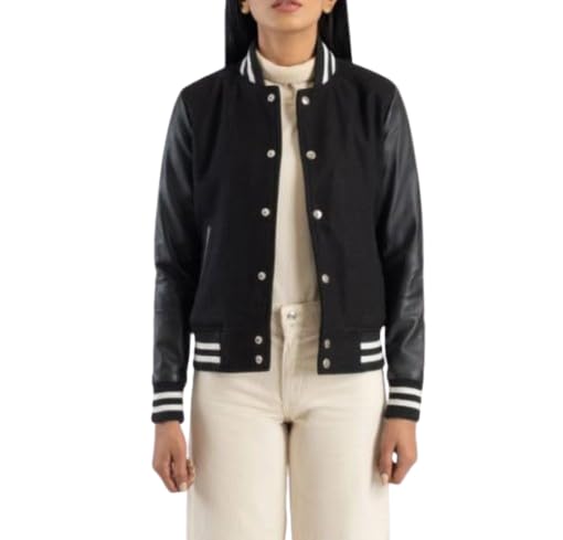 paklon Women Bomber Jacket Stylish Casual Wear Jacket with Button Closure Full Sleeves, Regular Fit Lightweight Jacket for Women-picture-10